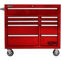 Homak Manufacturing Homak Pro II Series 41"W X 24-1/2"D X 39"H 9 Drawer Red Roller Tool Cabinet RD04041092
